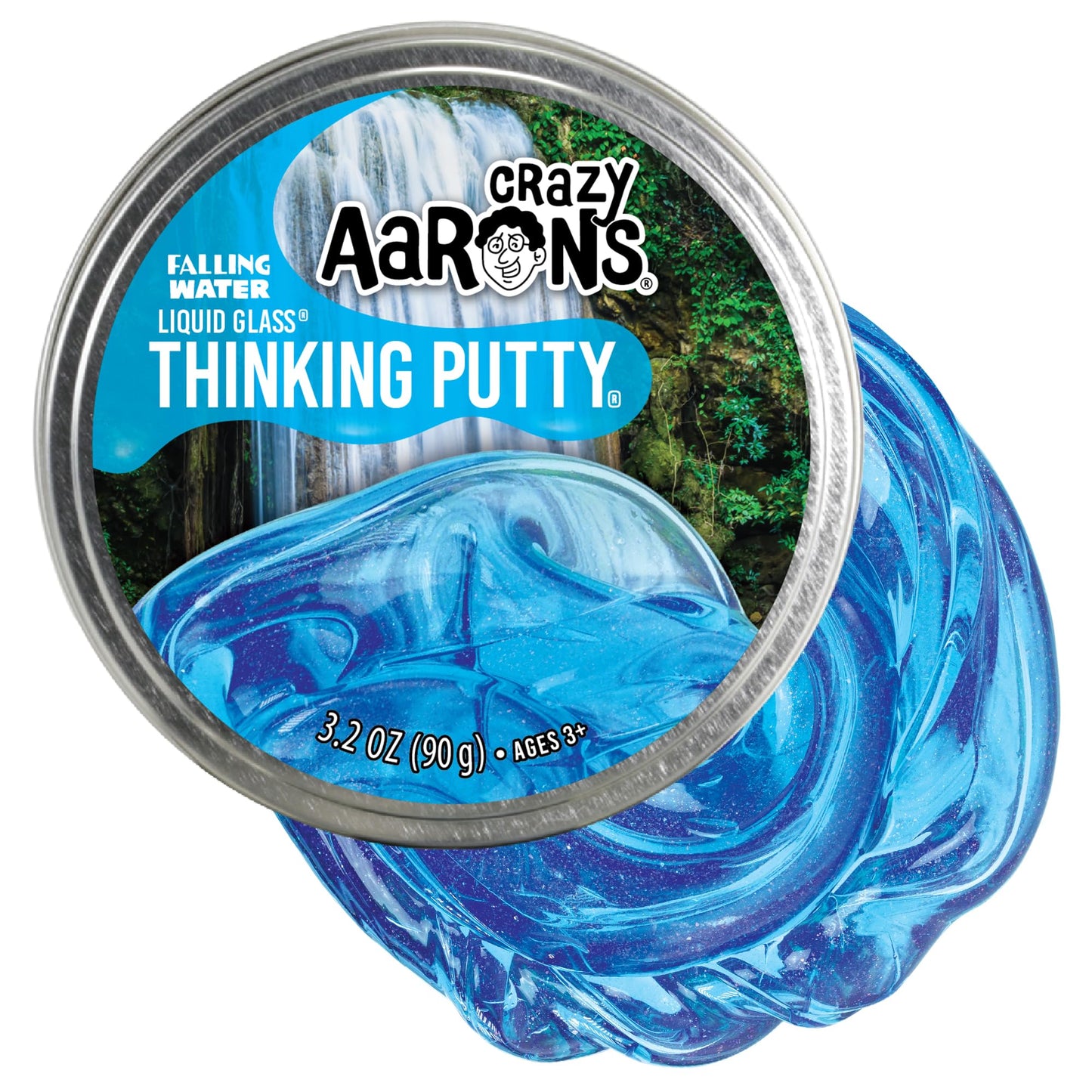Crazy Aarons - Thinking Putty - Falling Water Liquid Glass