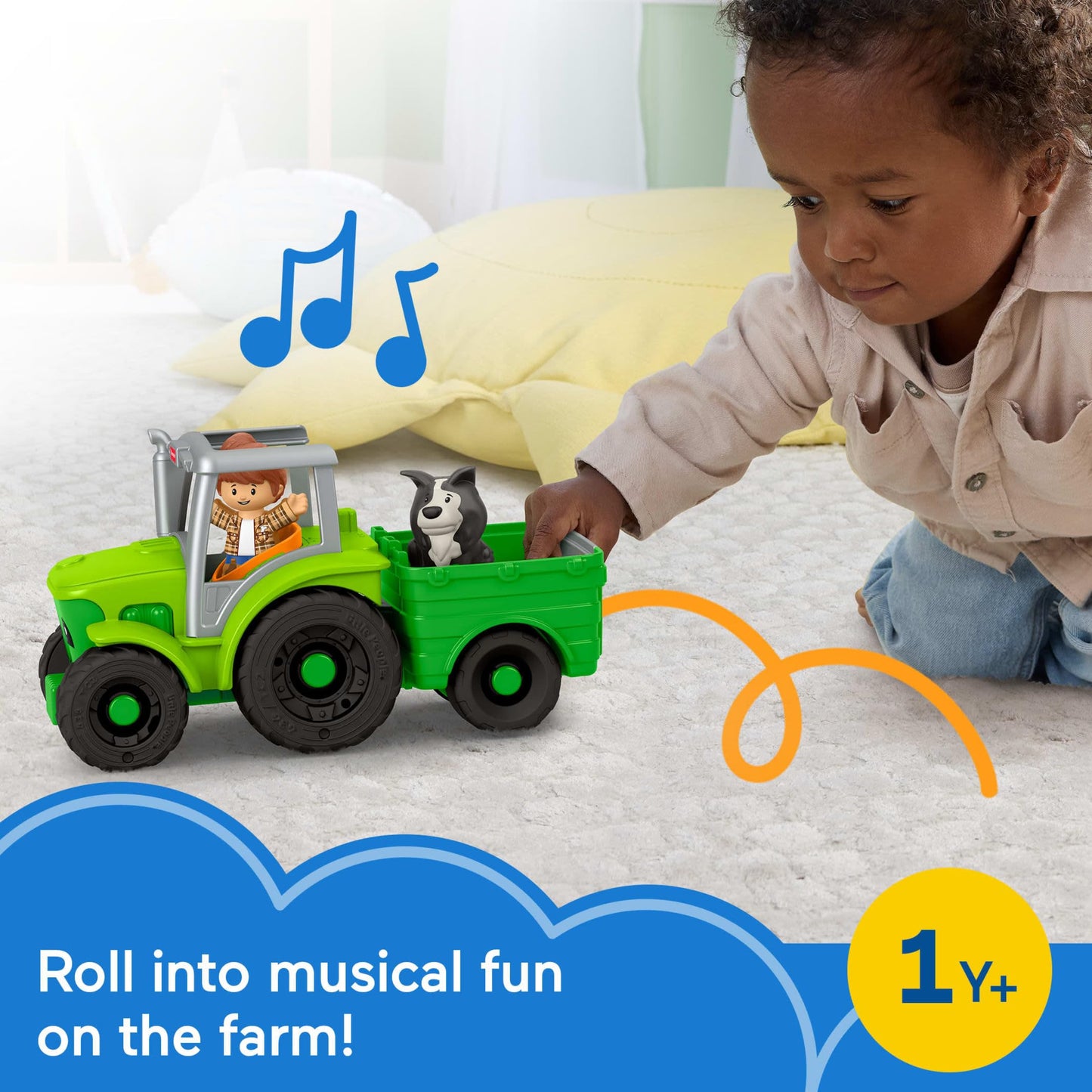 Fisher Price - Little People - Push and Play Tractor