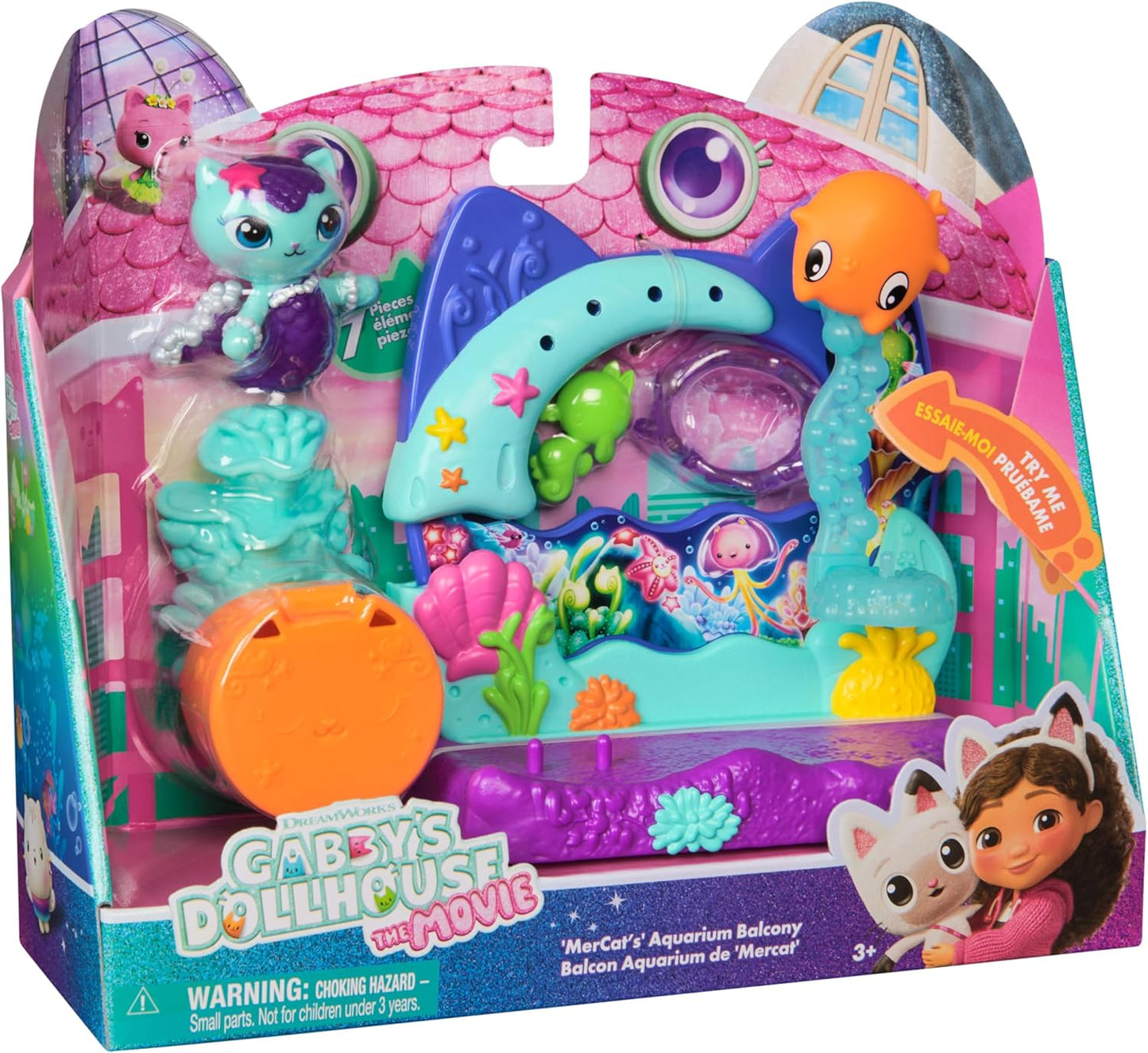 Gabby's Dollhouse - The Movie Aquarium Balcony Playset