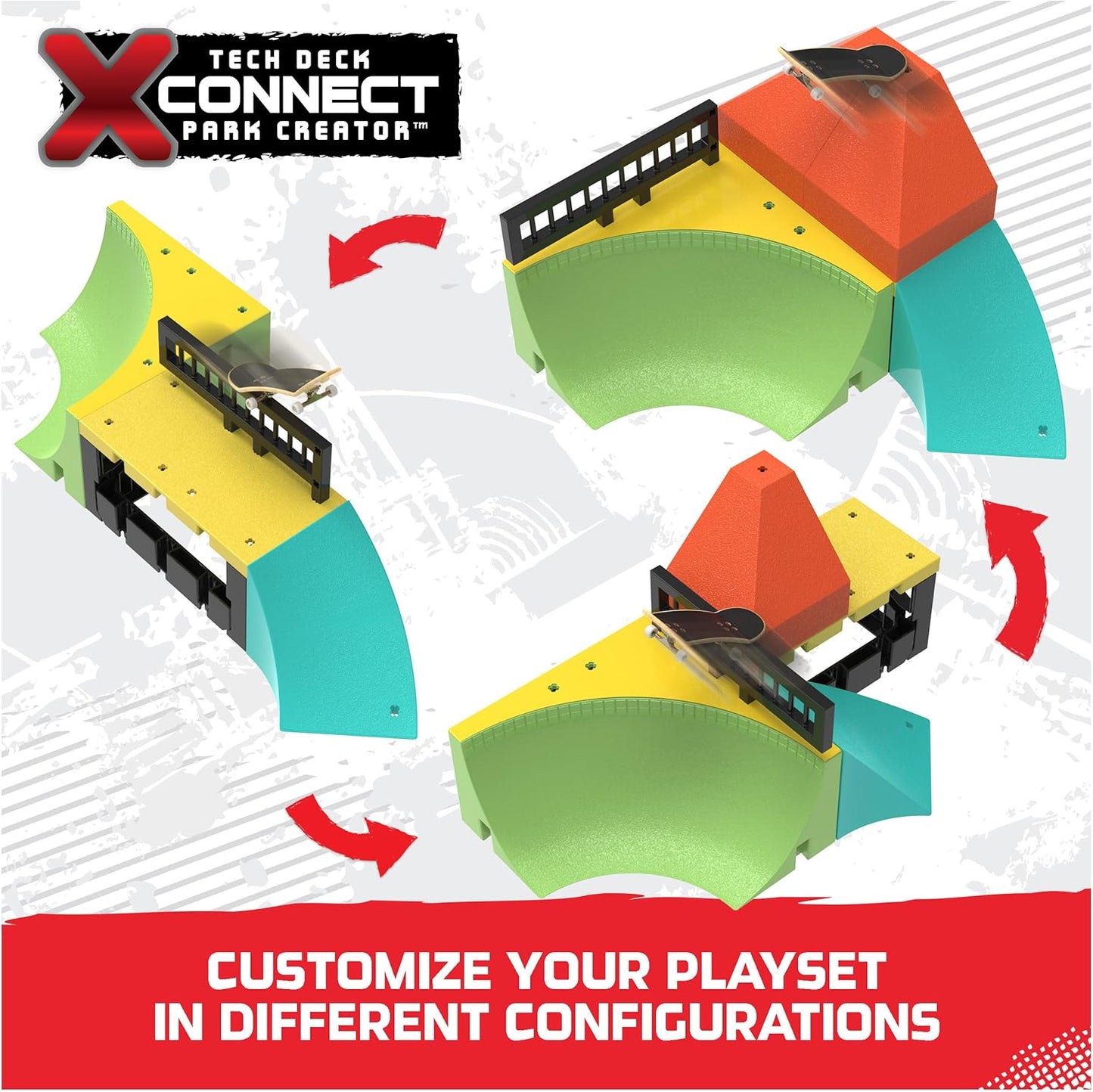 Tech Deck - Quarter Bowl Ruckus X-Connect Park Creator