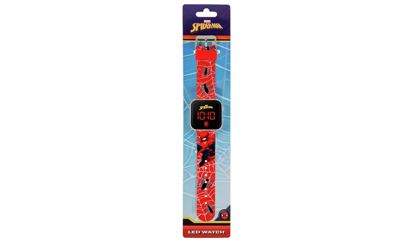 Disney Marvel Spider-Man - Red LED Watch