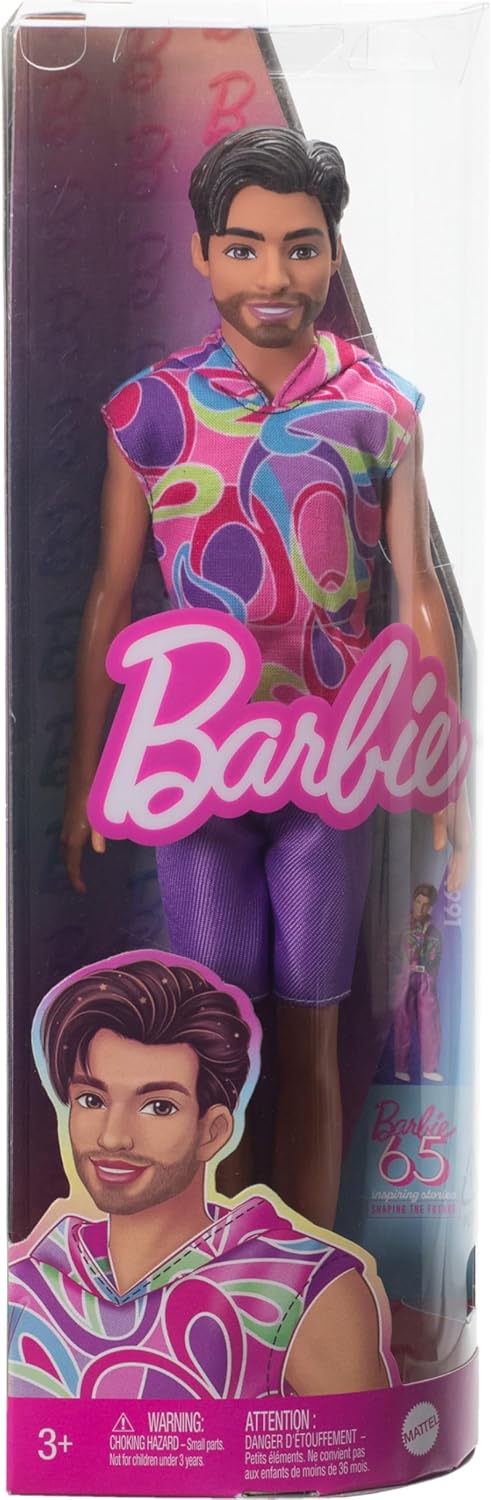 Barbie - Ken Fashion Doll - Pink Swirls