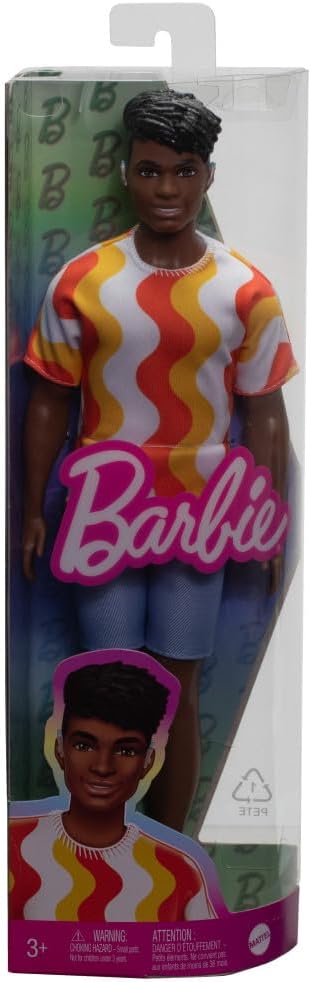 Barbie - Ken Fashion Doll - Orange and White