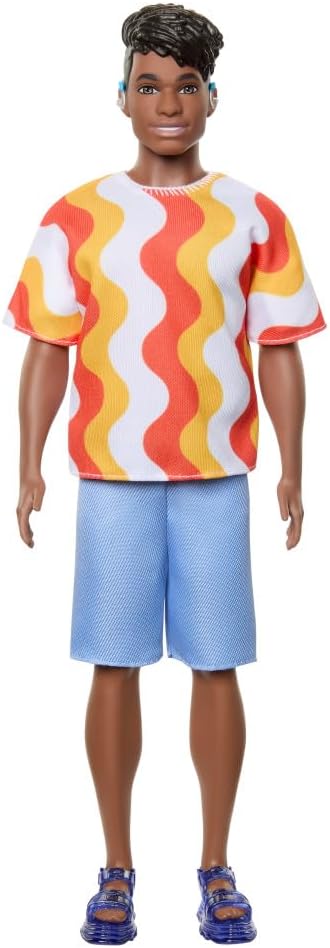 Barbie - Ken Fashion Doll - Orange and White
