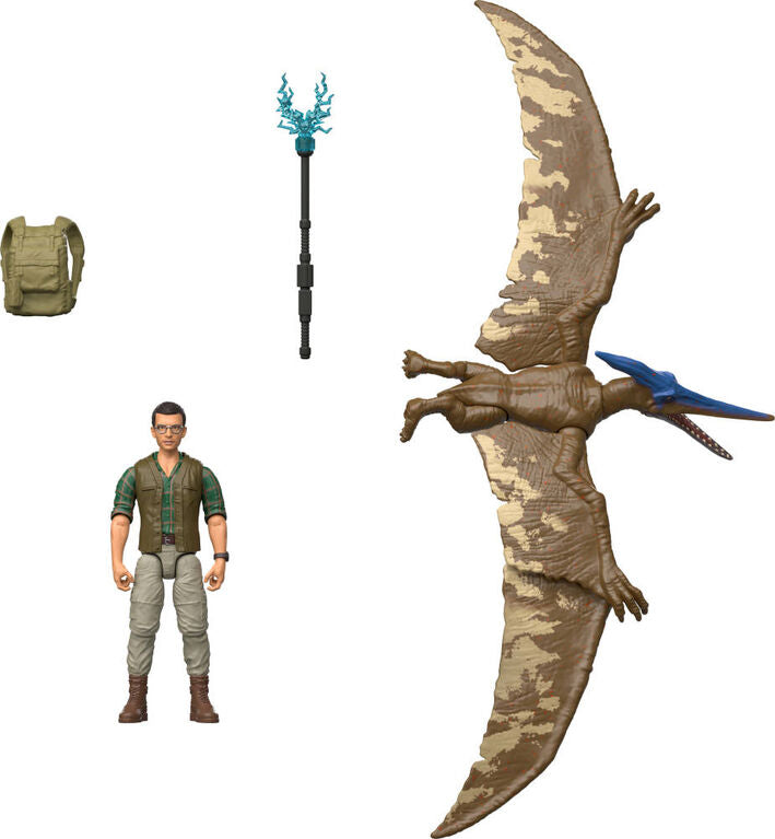 Jurassic World Rebirth - Dr. Loomis & Pteranodon Figures Pack