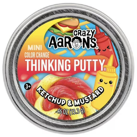 Crazy Aarons - Mini Thinking Putty - Ketchup & Mustard