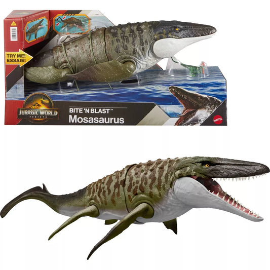 Jurassic World Rebirth - Bite N Blast Mosasaurus Action Figure