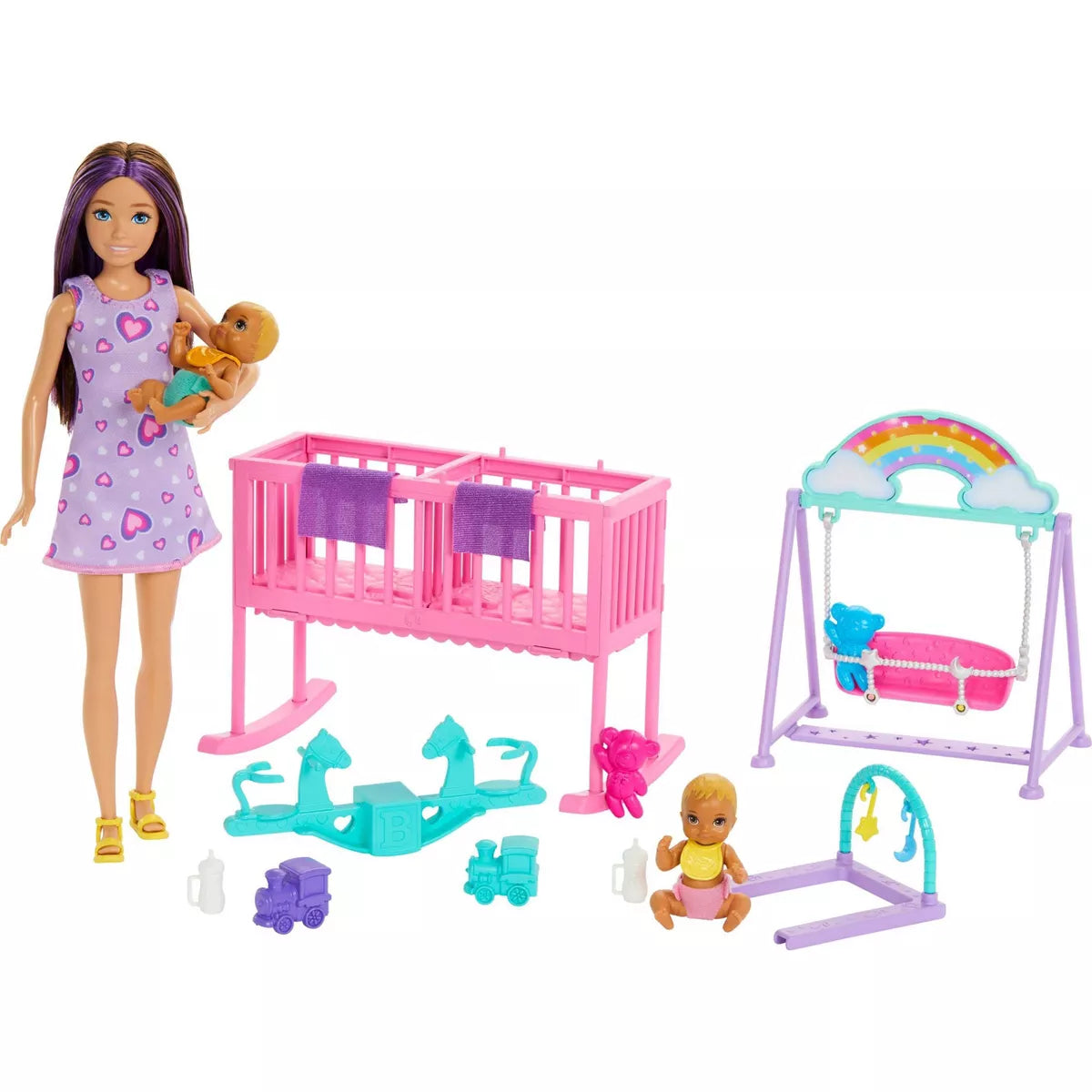 Barbie - Skipper Babysitter Doll With Twin Nursery Playset