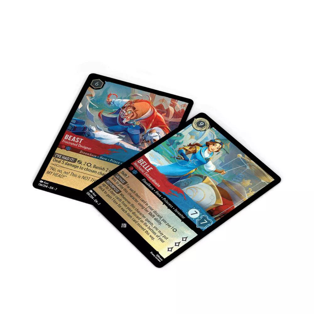 Disney Lorcana - Archazia's Island - Single Player Deck - Ruby & Sapphire Belle & Beast