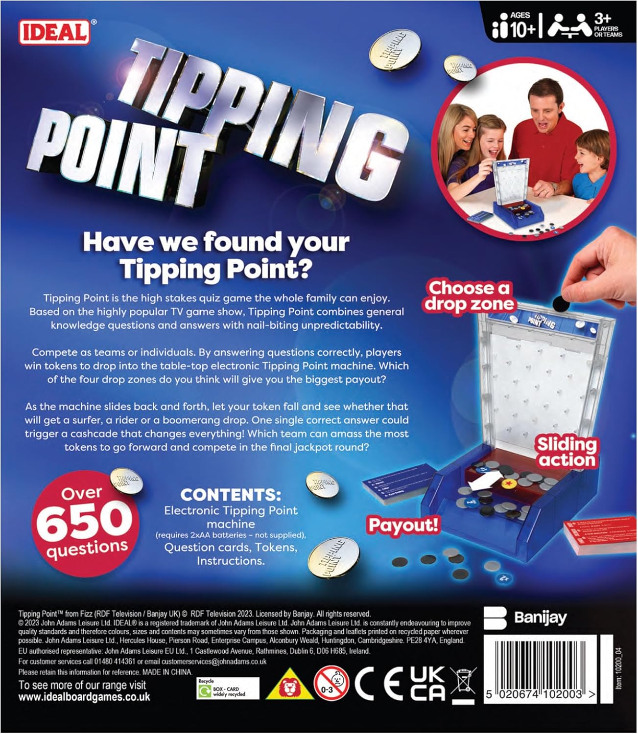 Tipping Point Electronic Quiz Game