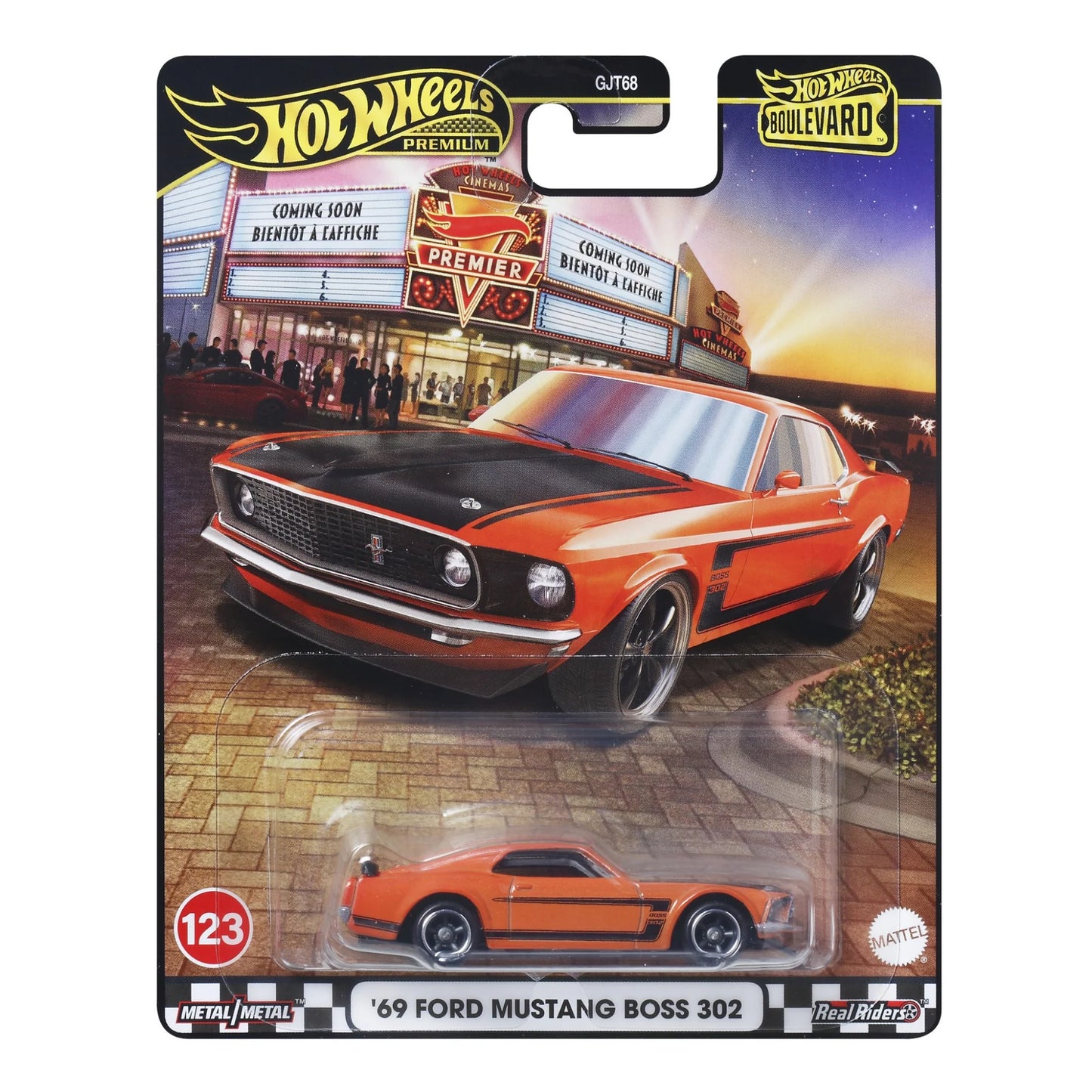Hot Wheels Premium - Boulevard - 69 Ford Mustang Boss 302
