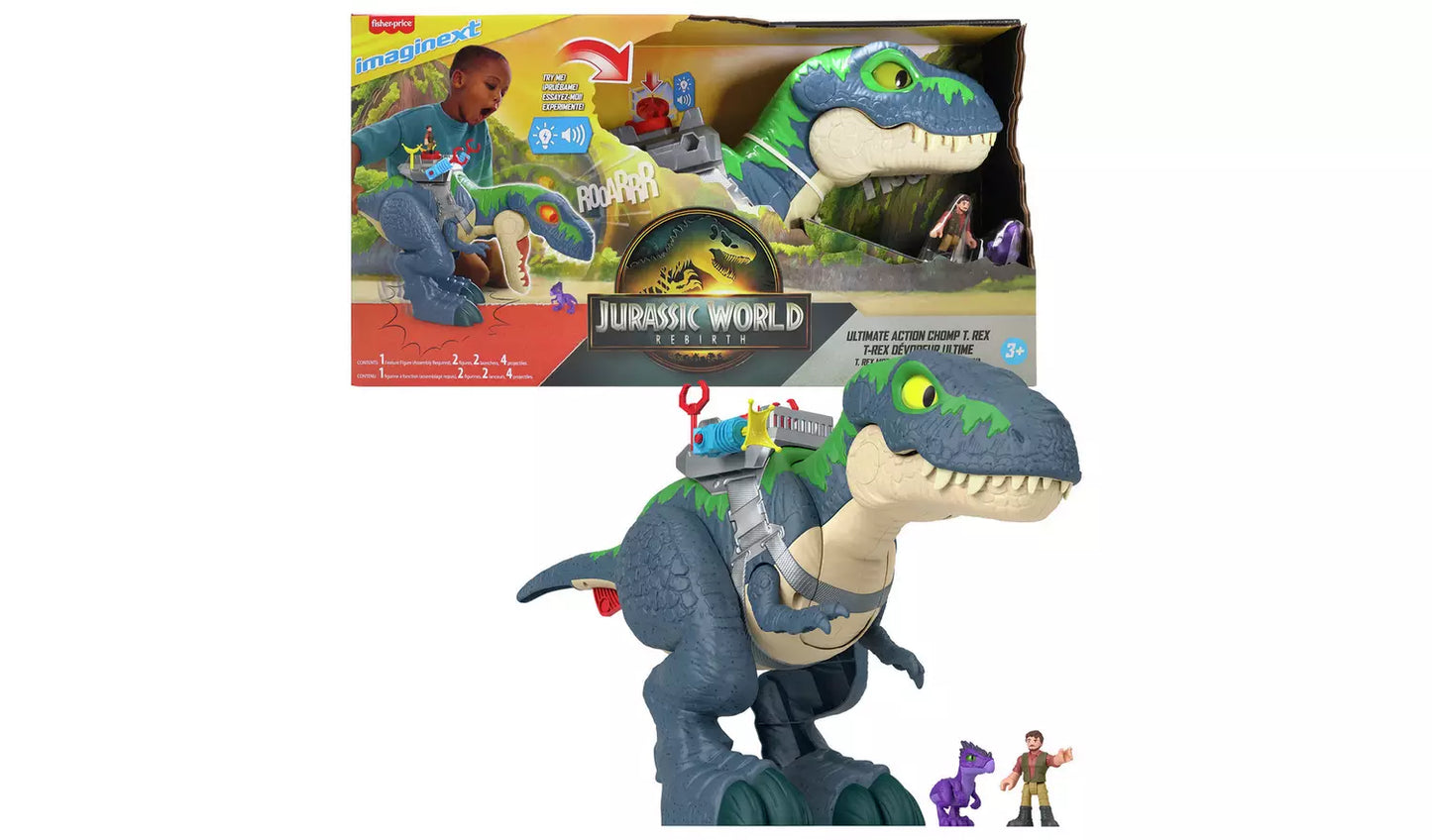 Imaginext Jurassic World Rebirth - Ultimate Action Chomp T. Rex