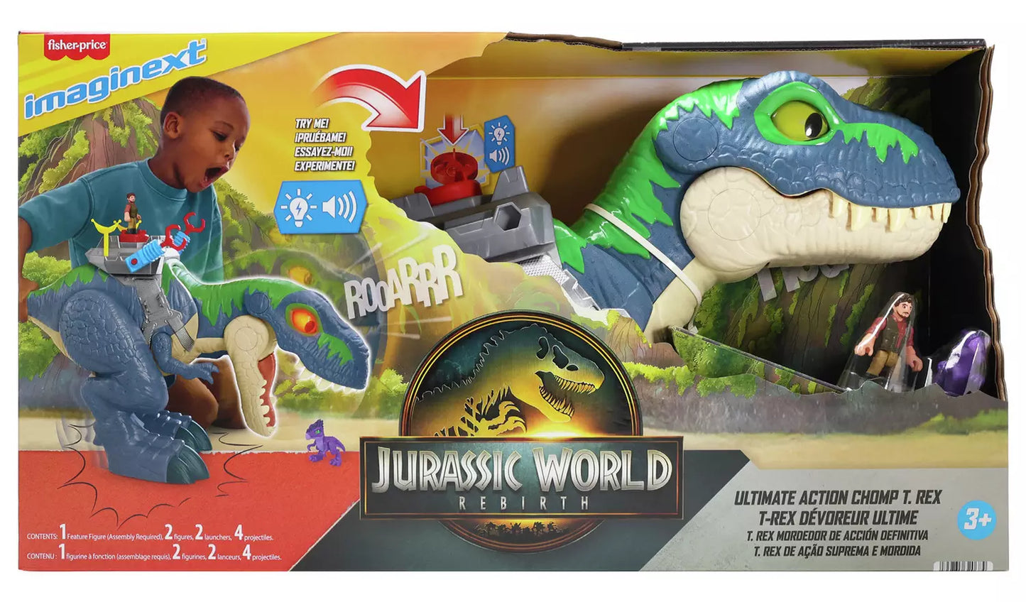 Imaginext Jurassic World Rebirth - Ultimate Action Chomp T. Rex