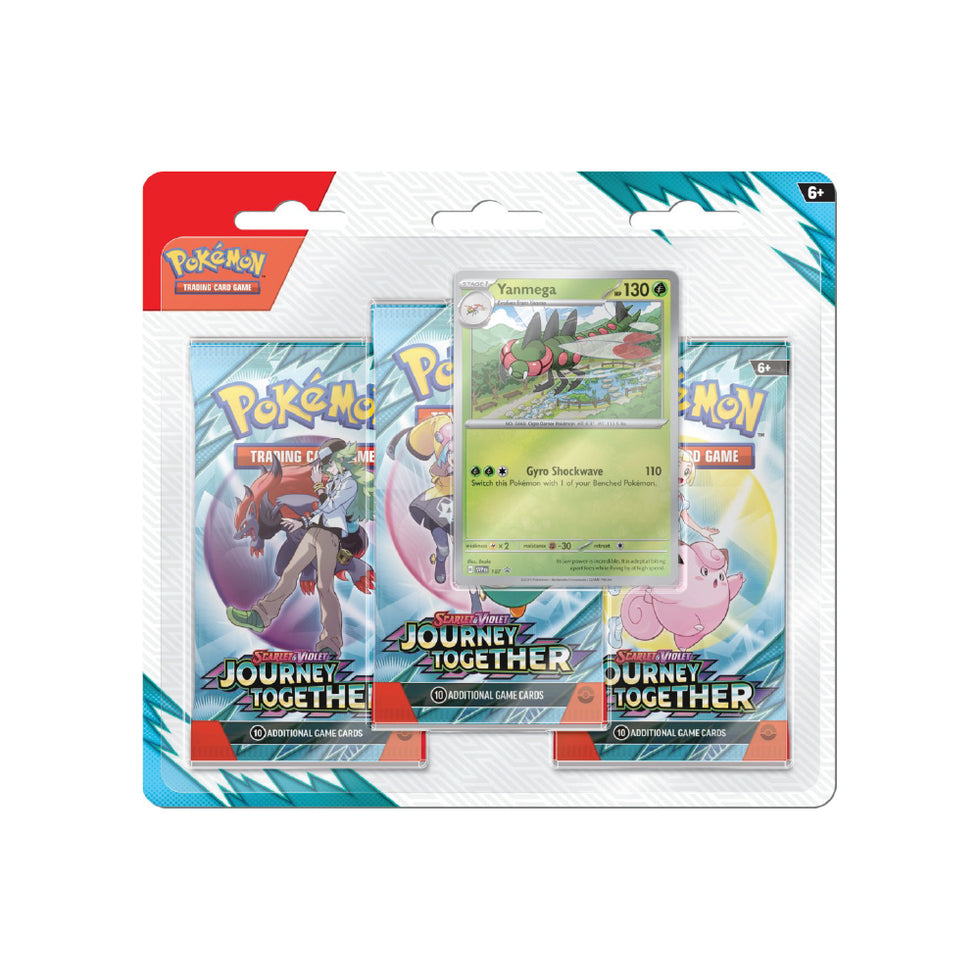 Pokemon - Scarlet & Violet - Journey Together 3 Pack & Foil Card