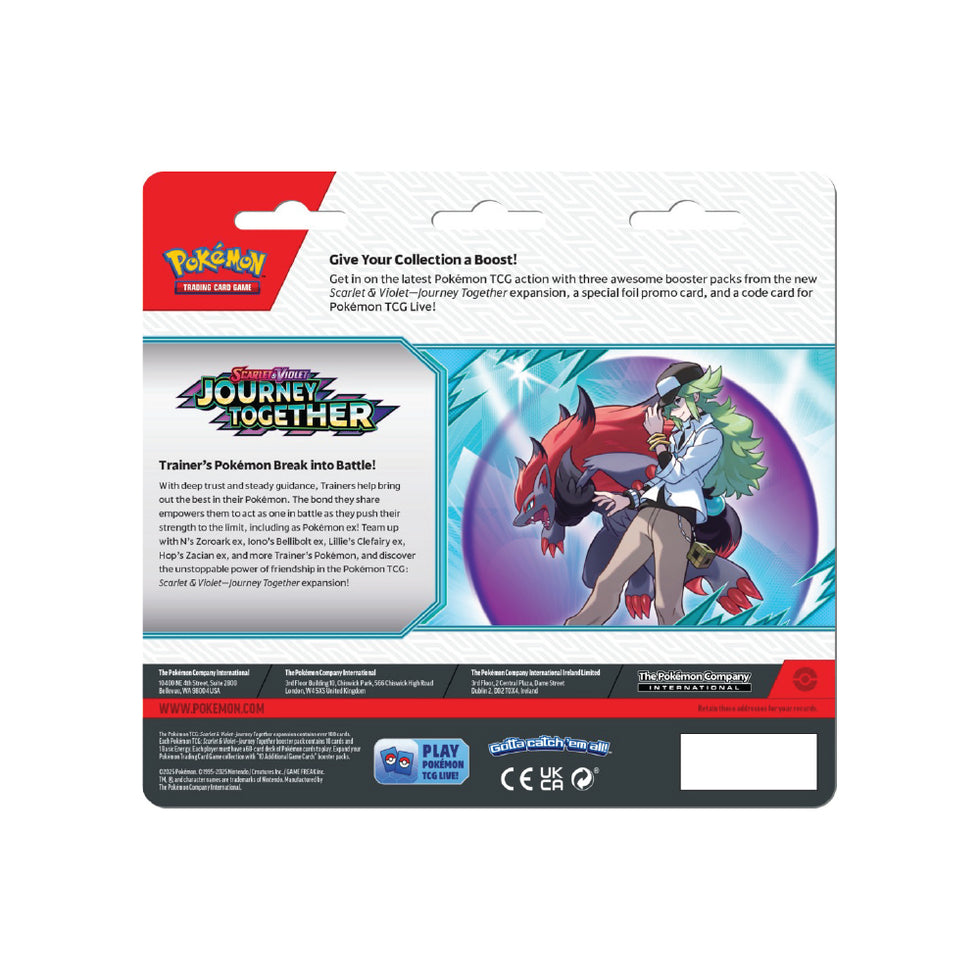 Pokemon - Scarlet & Violet - Journey Together 3 Pack & Foil Card