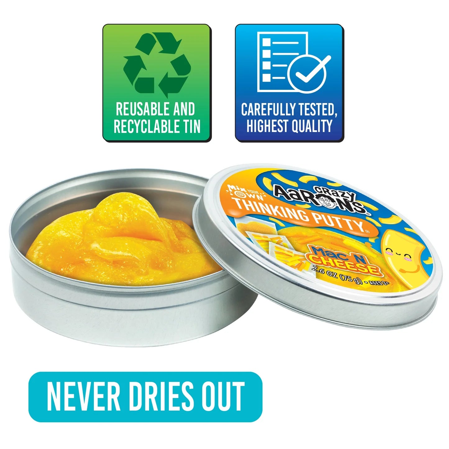 Crazy Aaron’s - Thinking Putty - Mac N Cheese