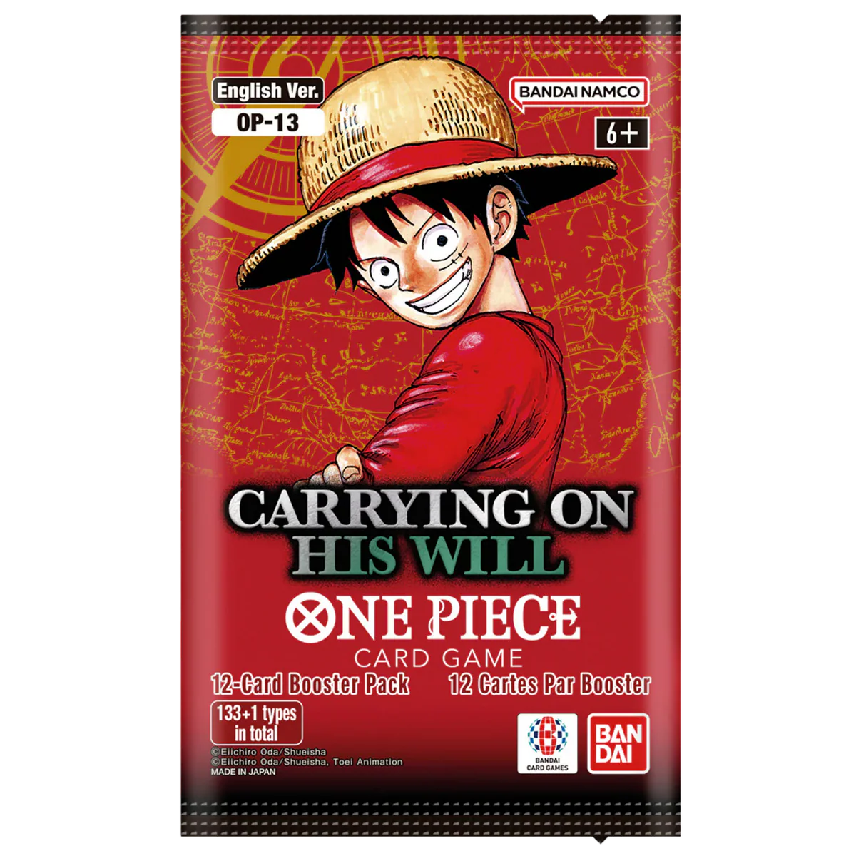 One Piece TCG - Carrying On His Will (OP-13) Booster Pack