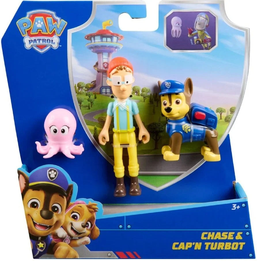 Paw Patrol - Story Figure Pack - Chase & Cap'n Turbot