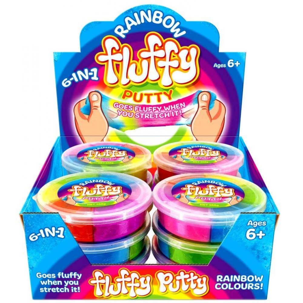 Fluffy Rainbow Putty