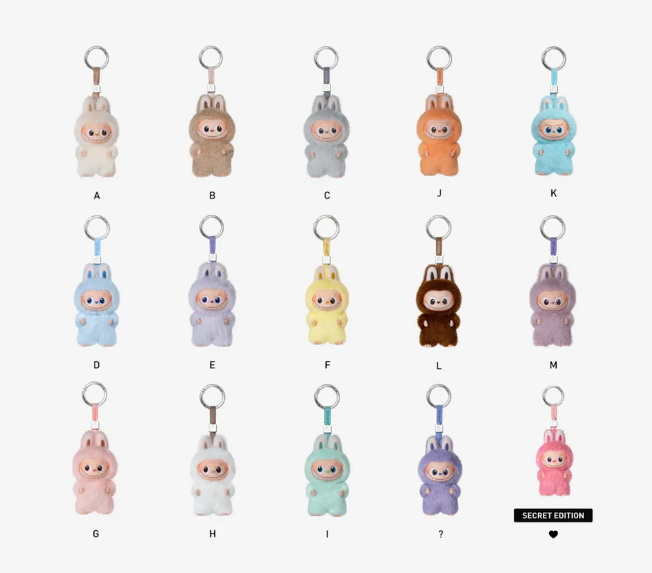 Labubu - Pin for Love - A to M - Blind Box