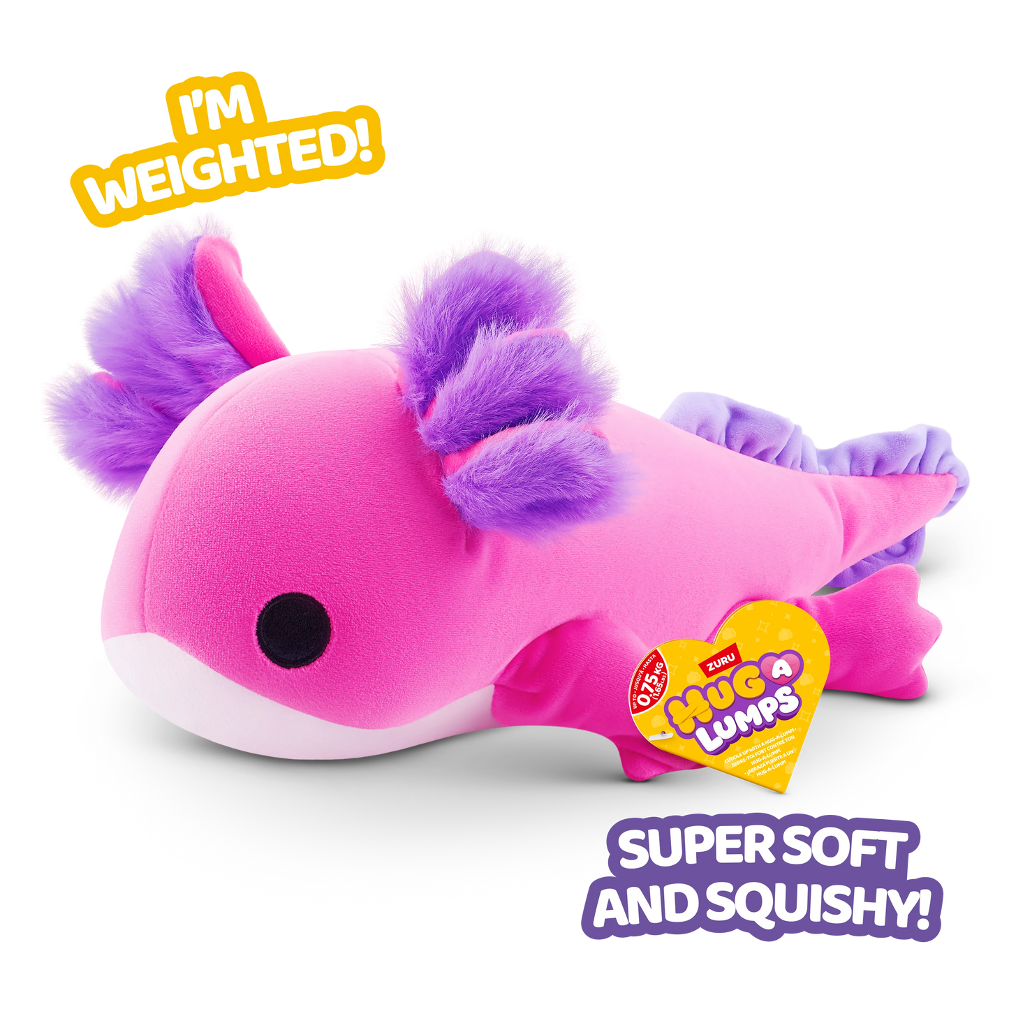 Hug-A-Lumps - Small Plush - Ally the Axolotl