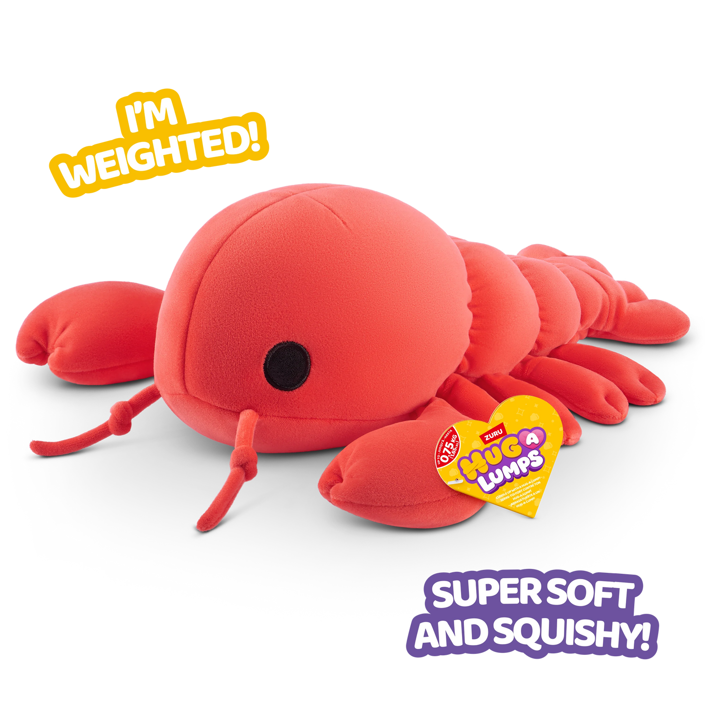 Hug-A-Lumps - Small Plush - Lenny the Lobster