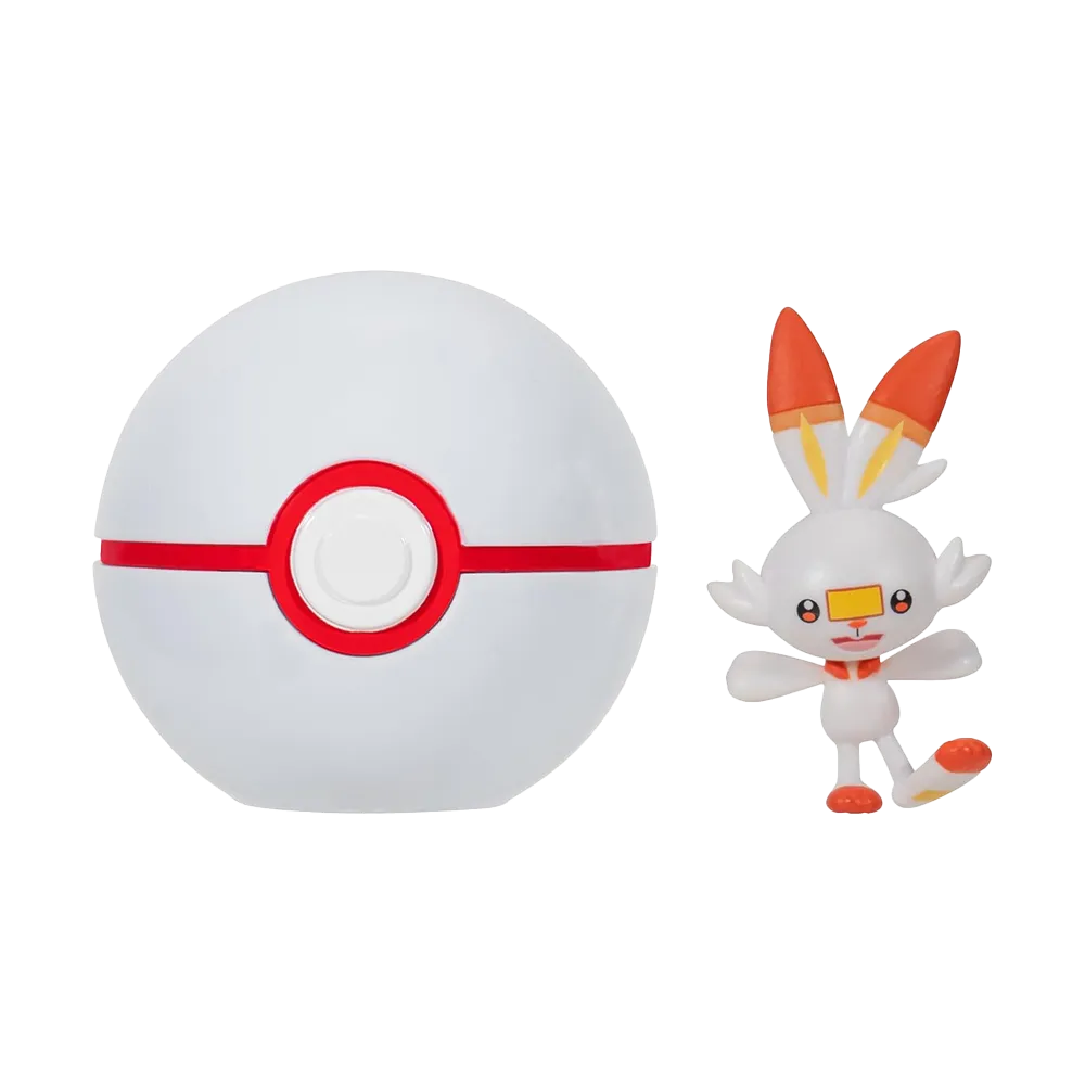 Pokemon Clip N Go - Scorbunny & Premier Ball