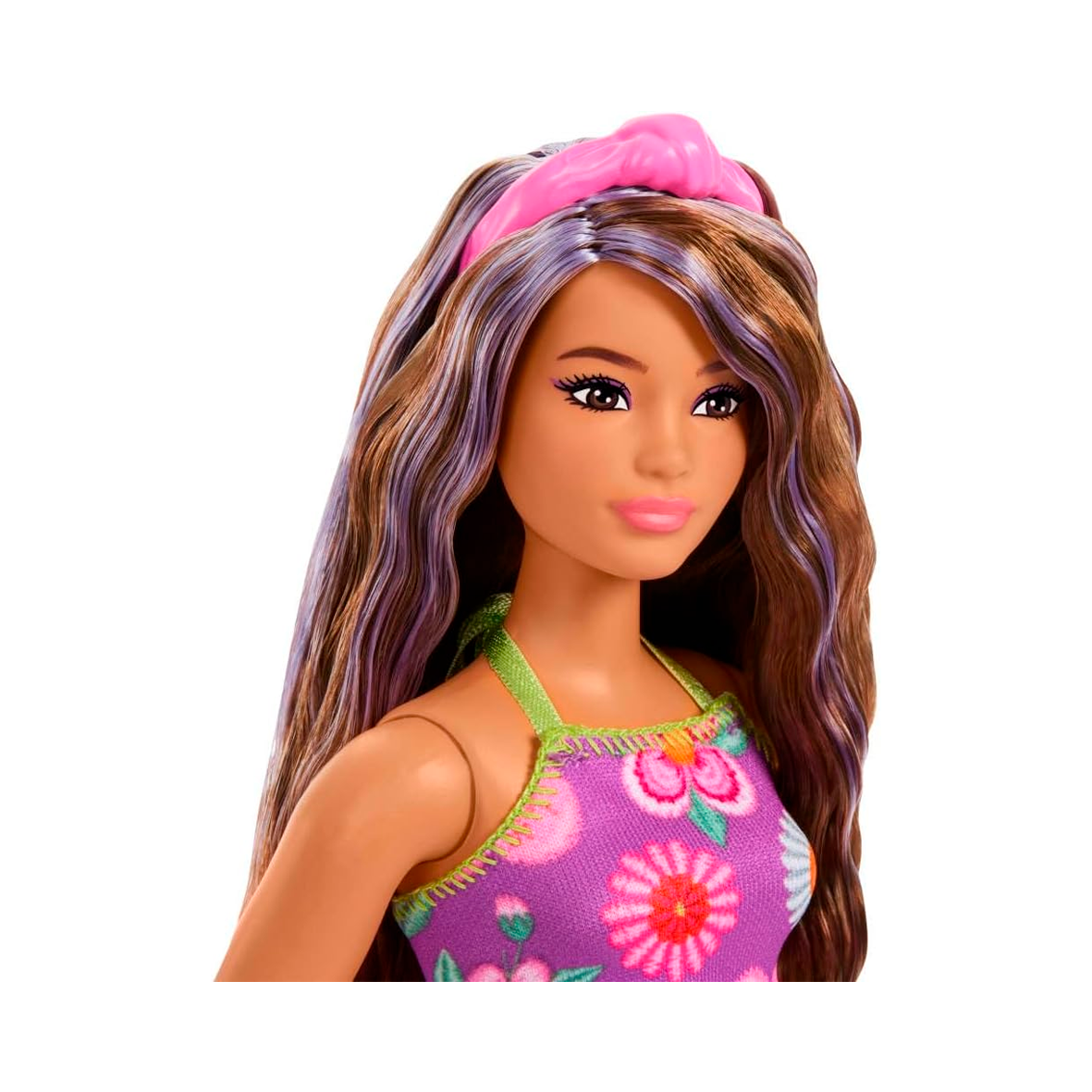 Barbie - Fashionistas - Brown Hair with Purple Highlights