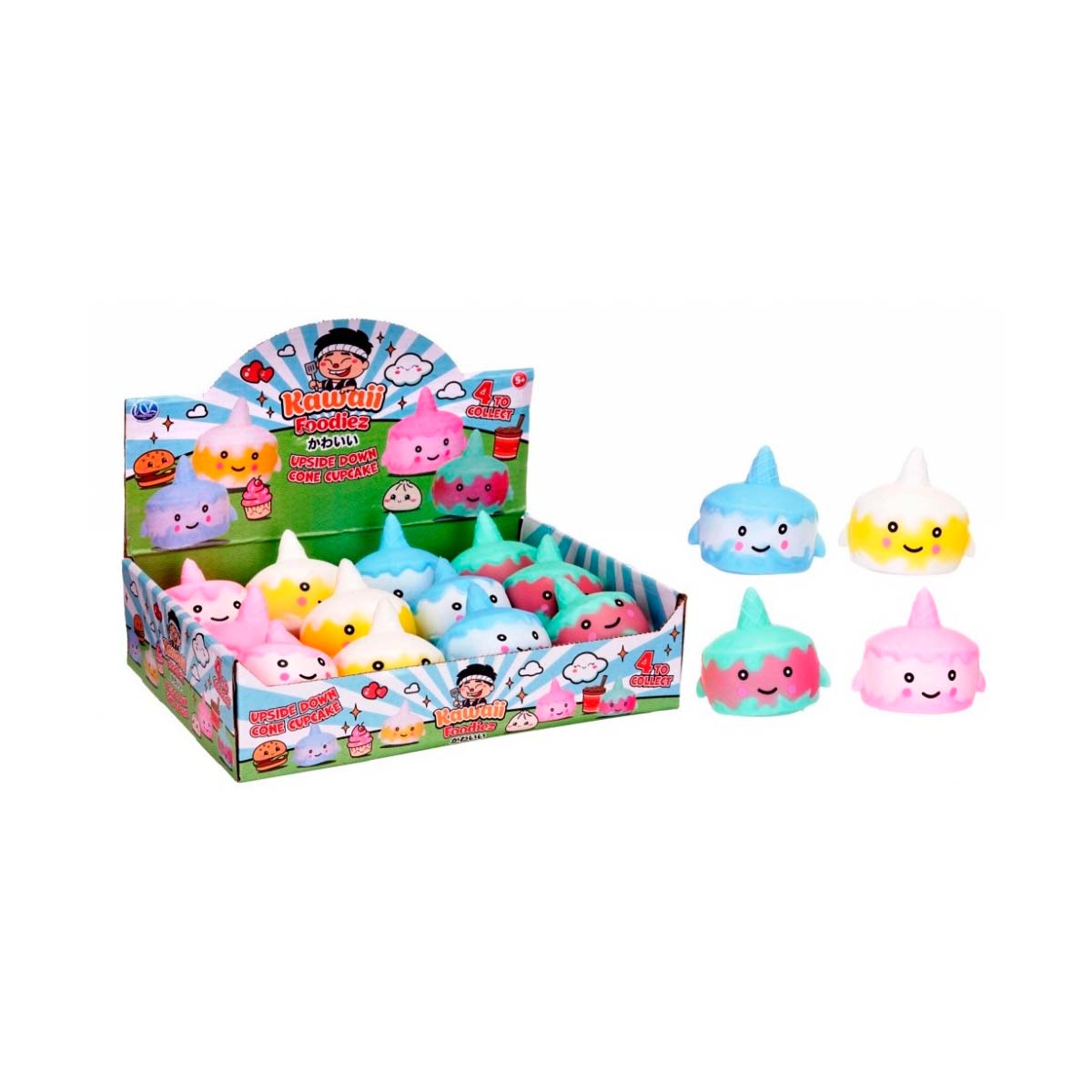 Kawaii Foodiez - Upside Down Cone Cupcake Squishies