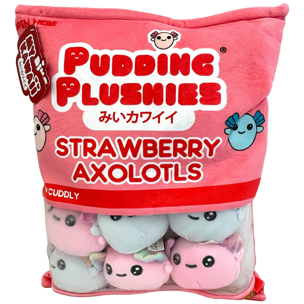 My Kawaii Pudding - Strawberry Axolotls Snack Pillow