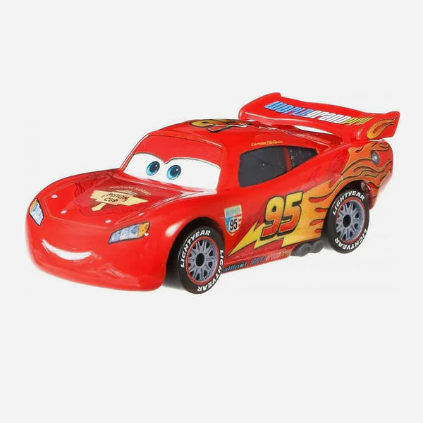 Disney Cars - Die-Cast Single Cars - Lightning McQueen with Racing Wheels