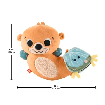 Fisher Price - 2-In-1 Rockin’ Tummy Time Otter Plush Toy