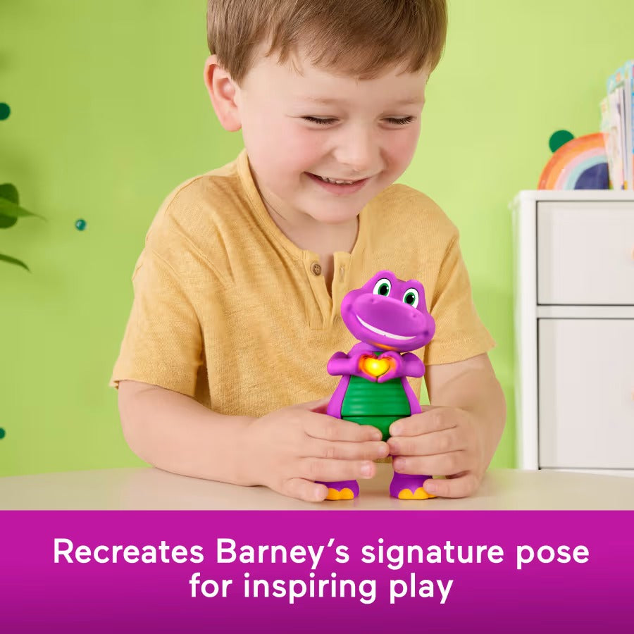 Fisher-Price - Barney's World - Heart Hands Barney Toy Figure