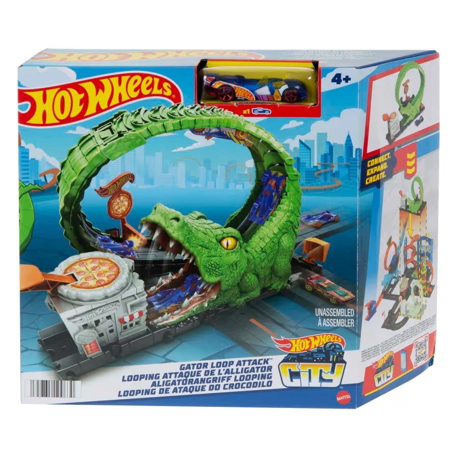 Hot Wheels - City Nemesis - Gator Loop Attack Playset
