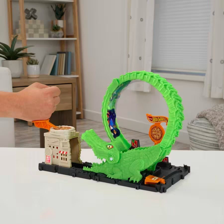 Hot Wheels - City Nemesis - Gator Loop Attack Playset