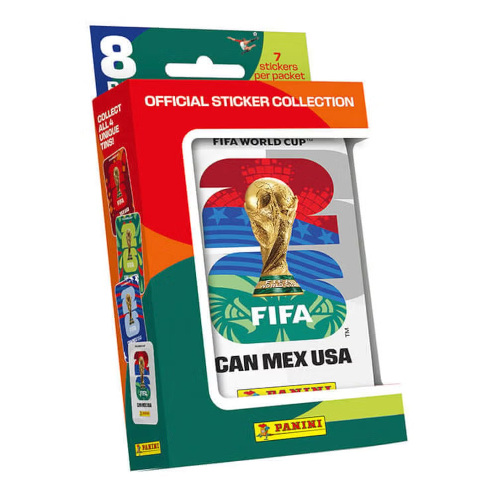 FIFA World cup 2026 Stickers - Pocket Tin (8 Packs)