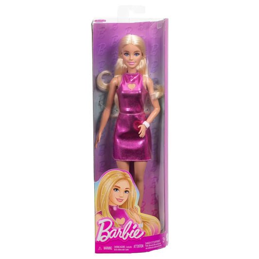 Barbie - Fashionistas Doll - Blond Hair Wearing Pink Minidress