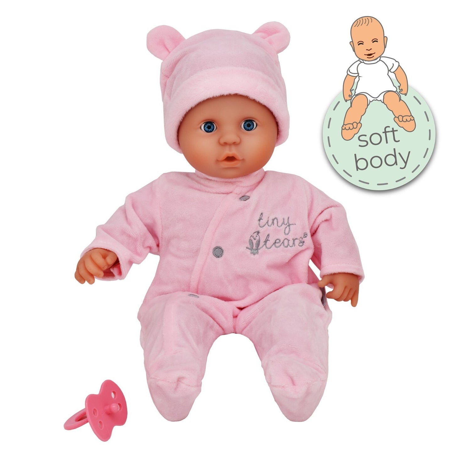 Tiny Tears - Baby Soft 38cm Doll - Pink Outfit