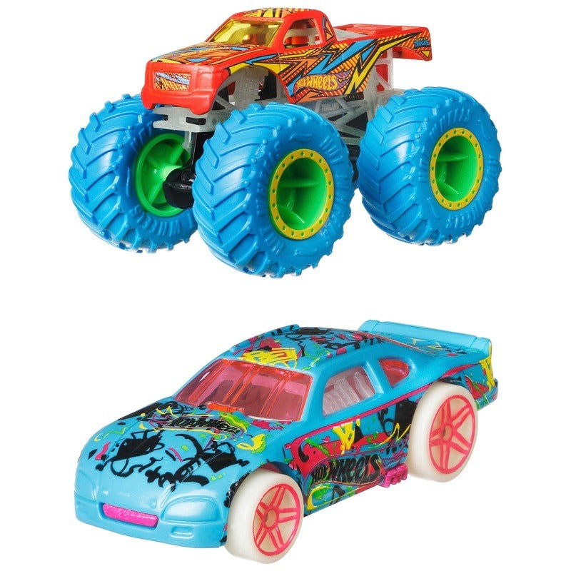 Hot Wheels - Monster Trucks - Glow in the Dark - 10 Pack