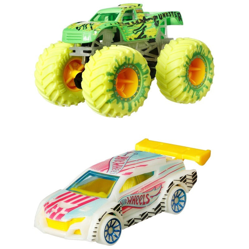 Hot Wheels - Monster Trucks - Glow in the Dark - 10 Pack