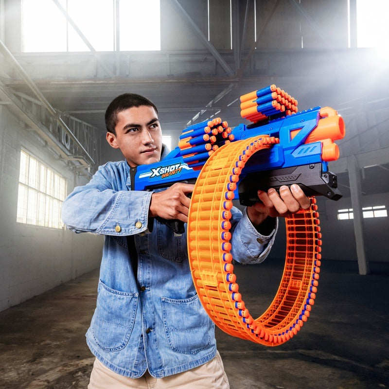X-Shot - Insanity Mad Mega Barrel Blaster with 72 Darts