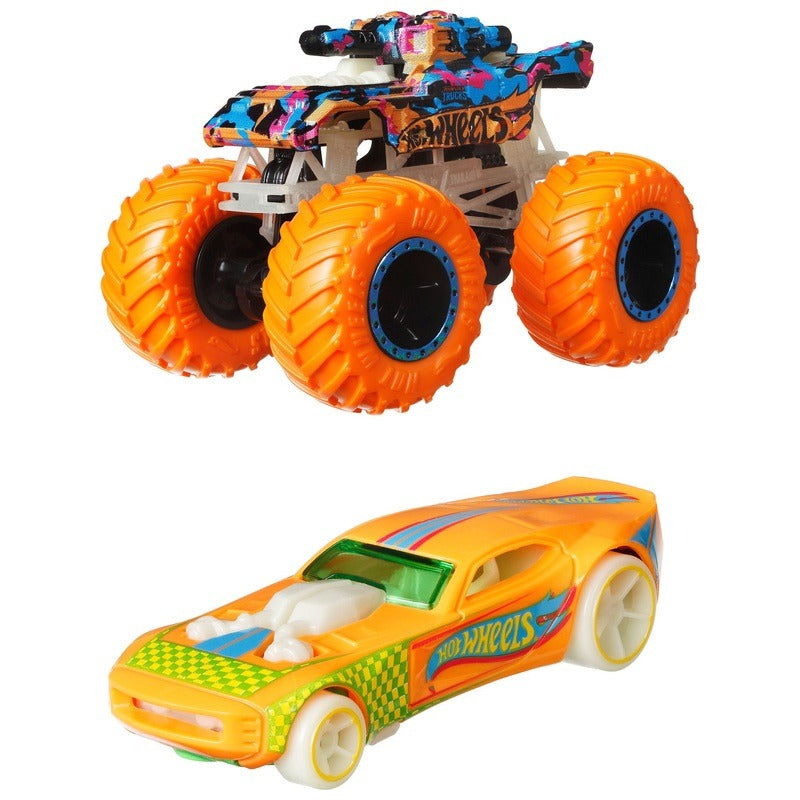 Hot Wheels - Monster Trucks - Glow in the Dark - 10 Pack