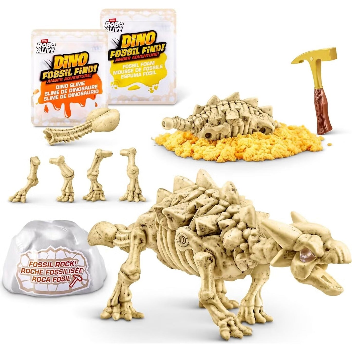Robo Alive - Dino Fossil Find Amber Adventure Egg