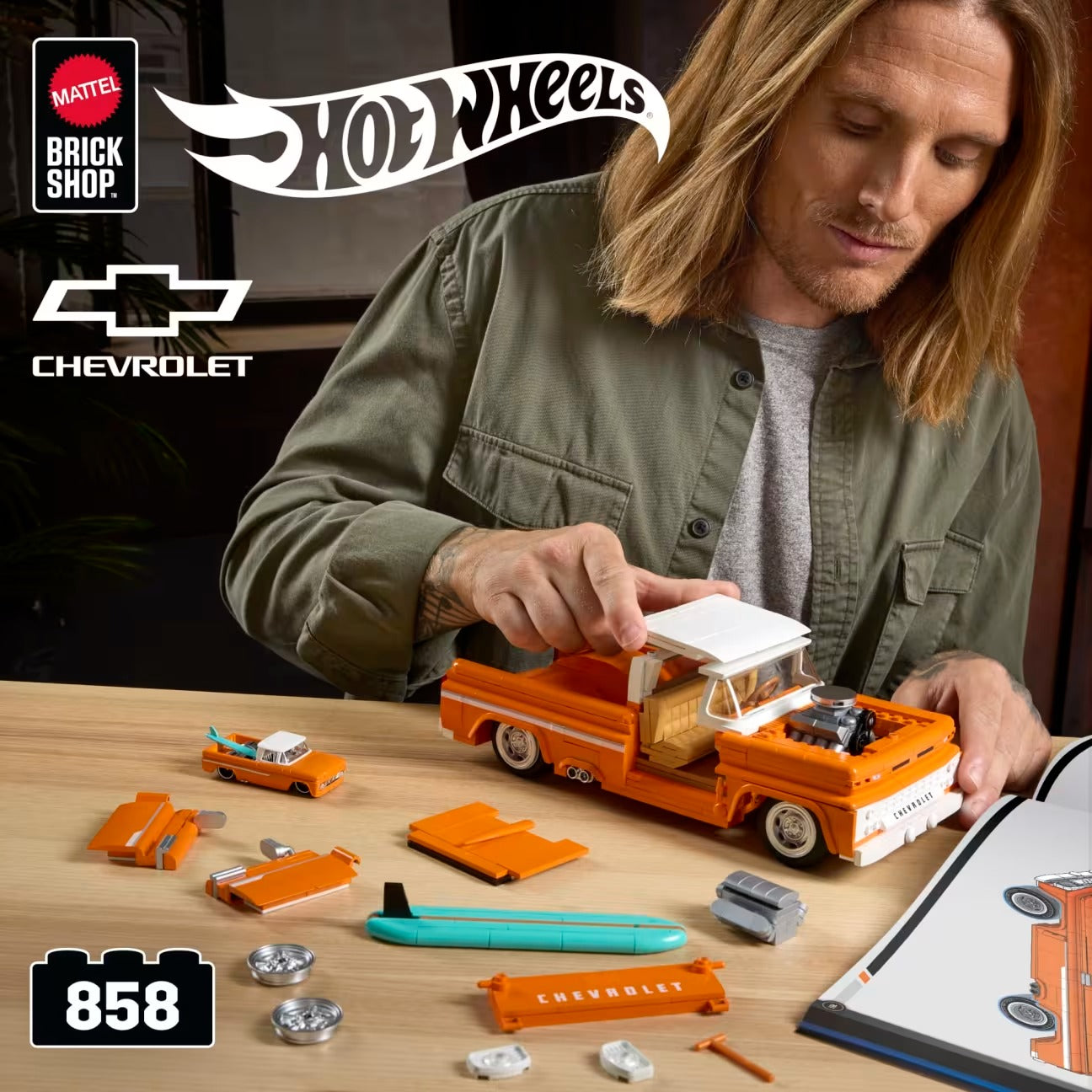 Mattel Brick Shop - Hot Wheels - Custom '62 Chevy Pickup