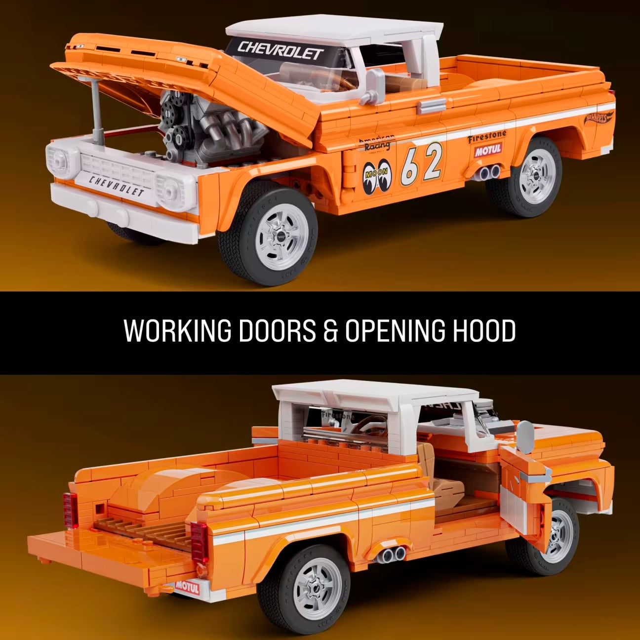 Mattel Brick Shop - Hot Wheels - Custom '62 Chevy Pickup
