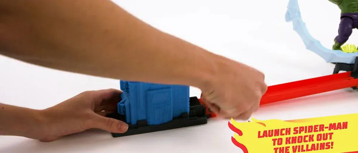 Hot Wheels - Speed Snap - Spider-Man & Hulk Smash Down Track Set