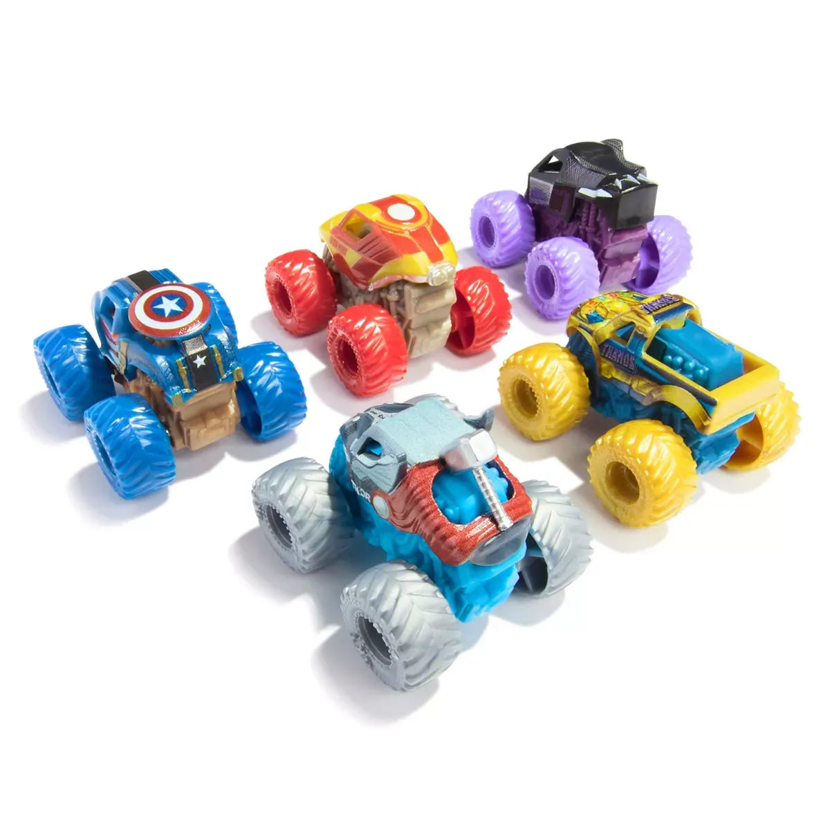Monster Jam - Marvel Mini Toy Vehicle - 5pk