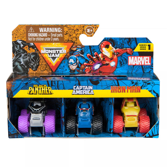 Monster Jam Mini - Marvel Triple Car Set (Assorted)