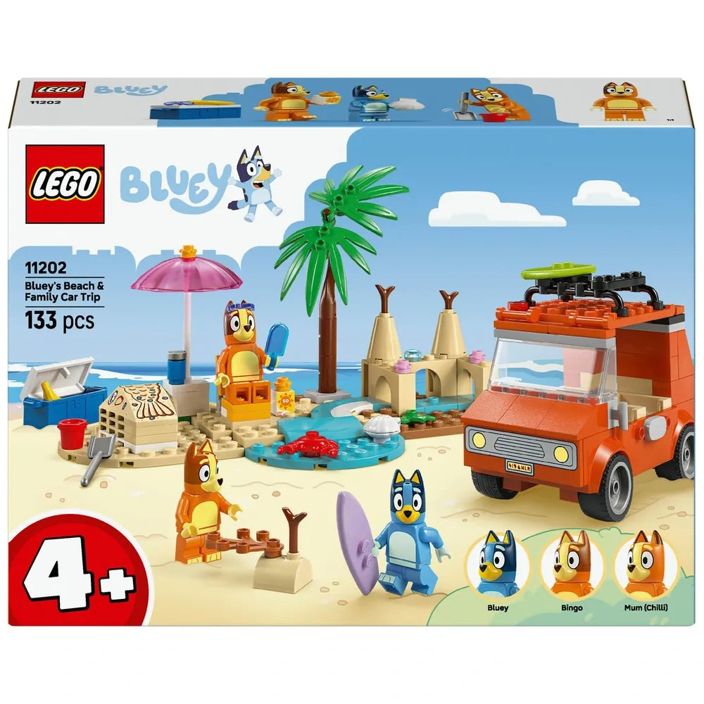 LEGO Bluey - Bluey's Beach & Family Car Trip (11202)