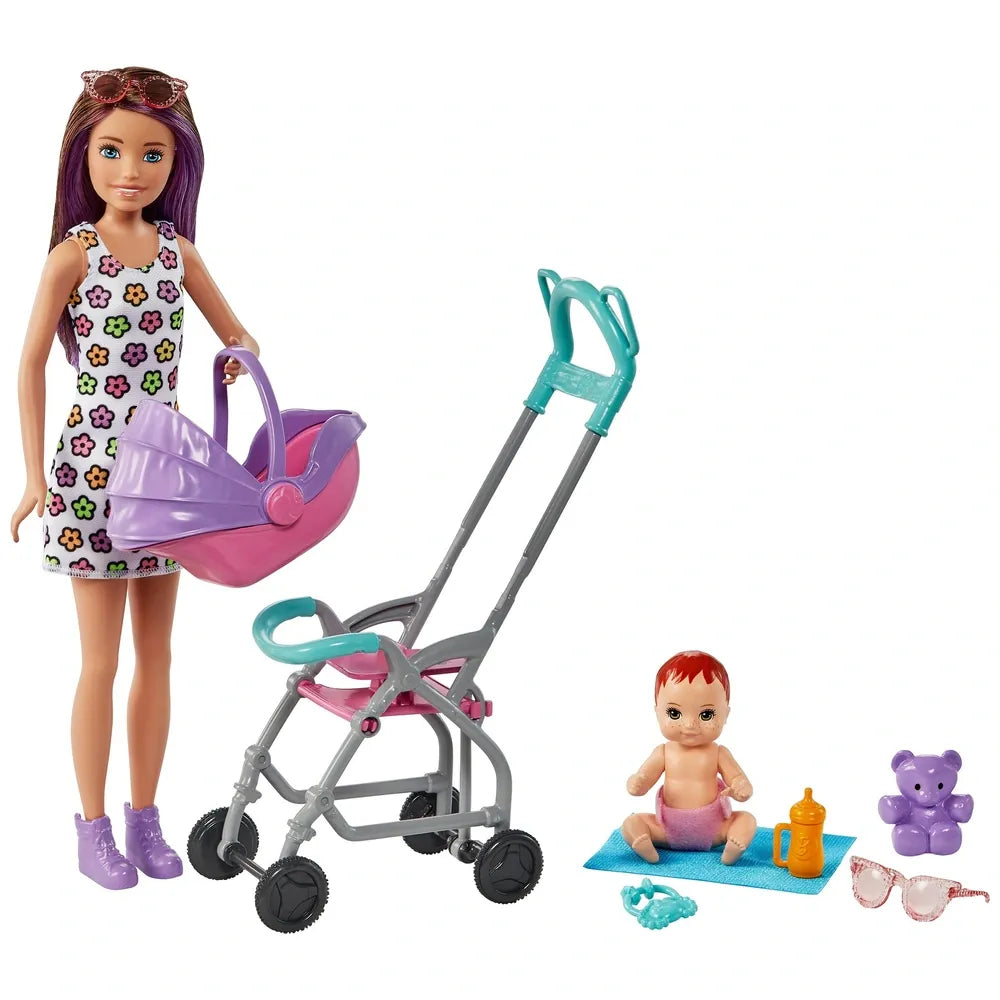 Barbie - Babysitter and Stroller Playset